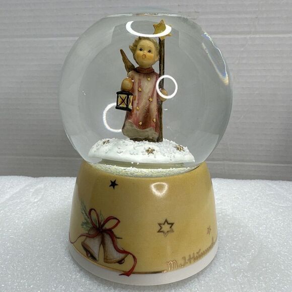 VTG Goebel‎ M.J. Hummel Musical Snow Globe Angel Lantern Christmas Song #343 New - Picture 12 of 14